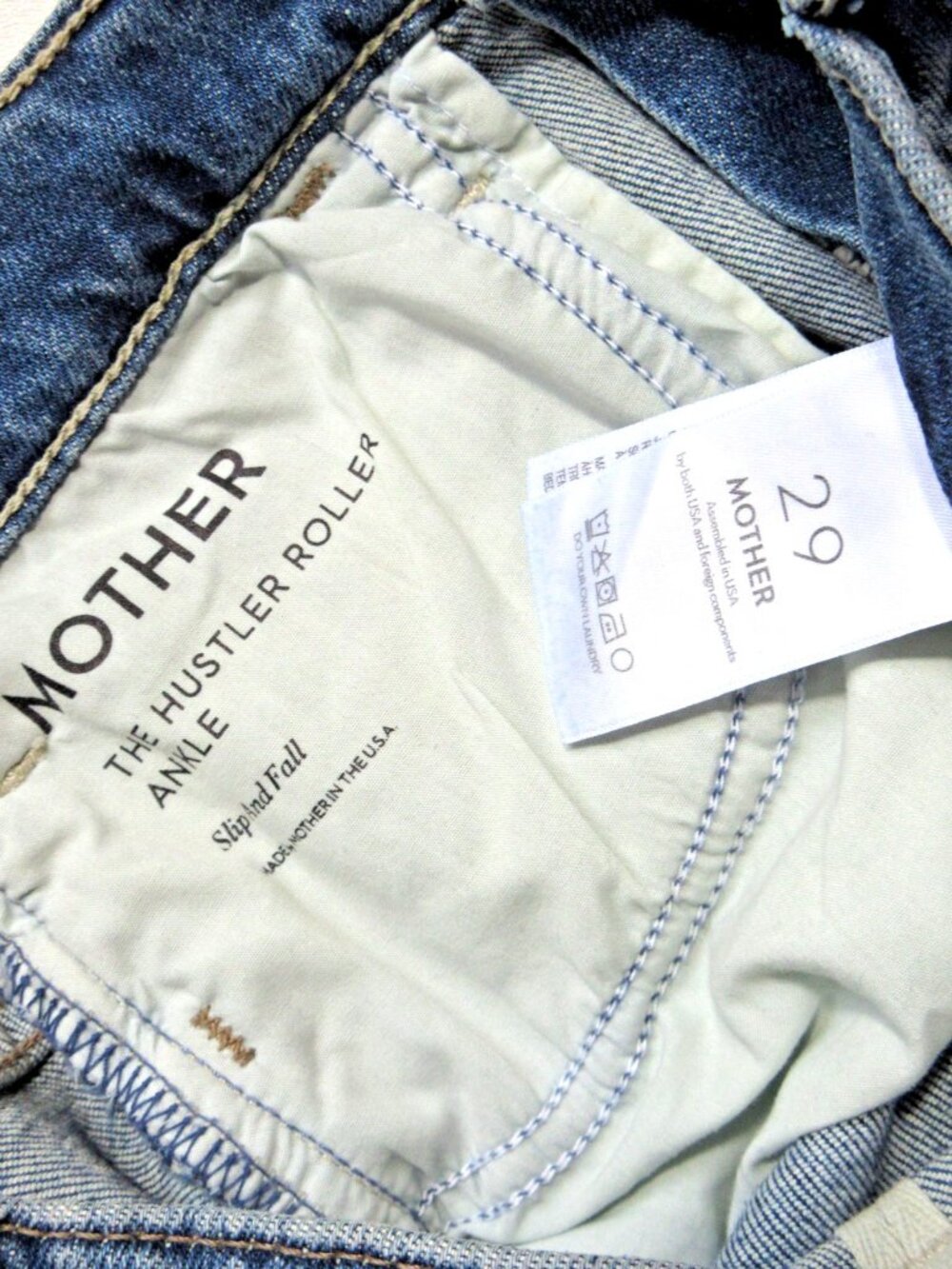 NWT Mother The Hustler Roller Ankle in Slip and Fall Wide Leg Jeans 29 - Picture 9 of 12